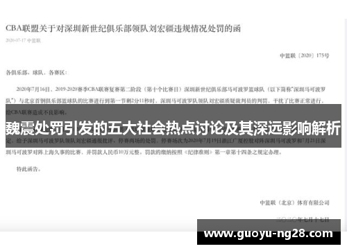 魏震处罚引发的五大社会热点讨论及其深远影响解析